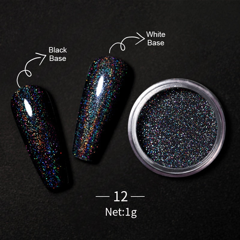 Holographic Nail Powders