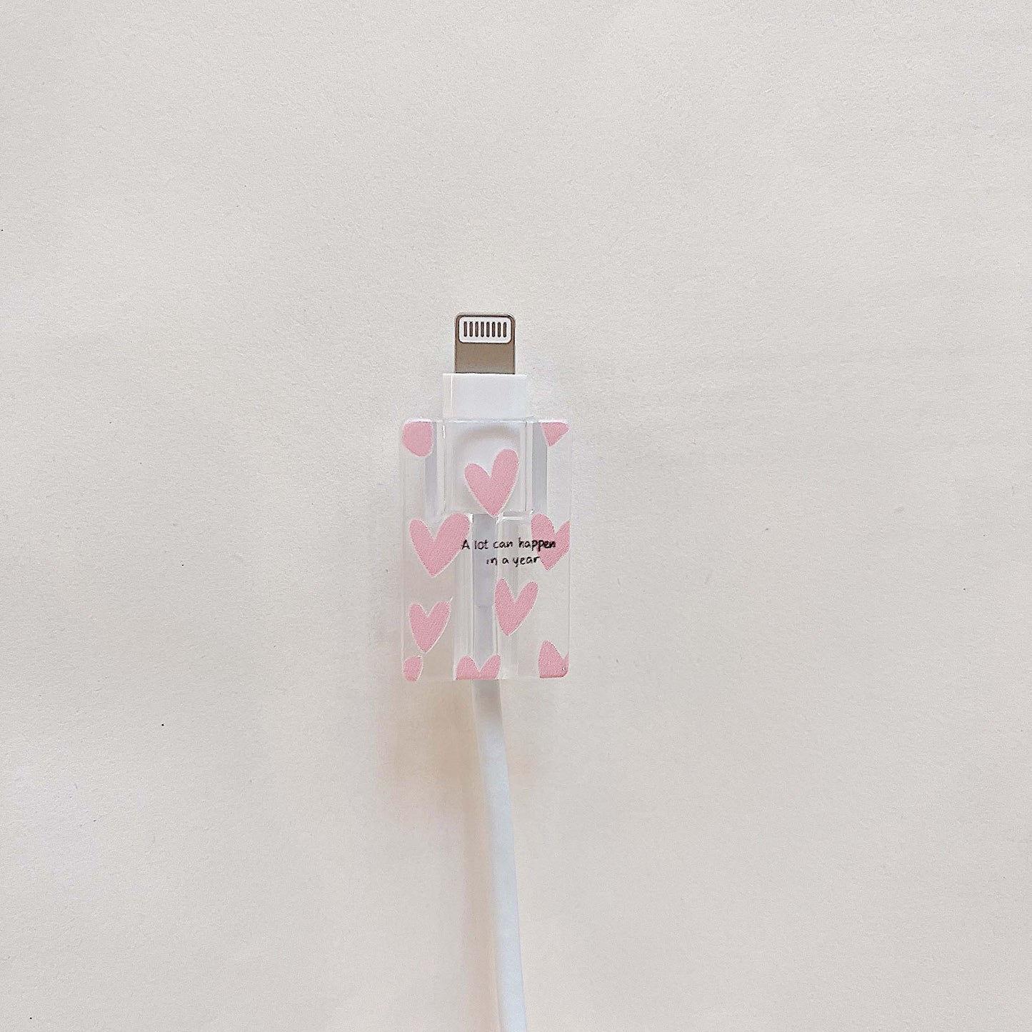 Pink love iPhone Cable Protector