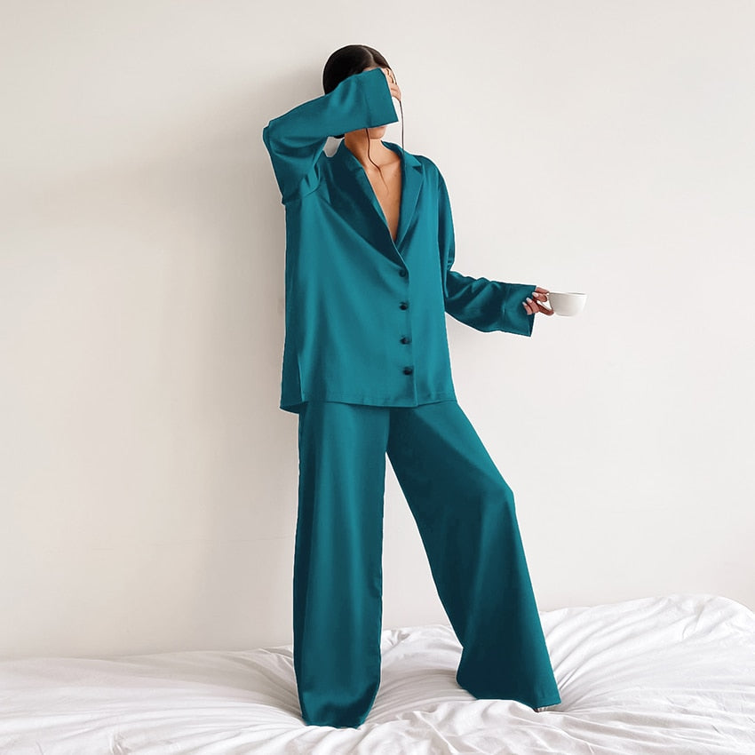 Oversized Satin Sleepwear