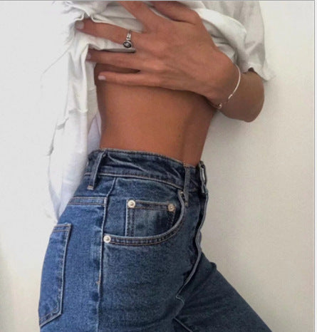 Single-Breasted Jeans