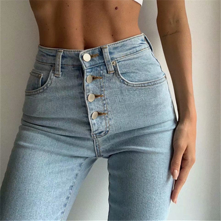 Single-Breasted Jeans