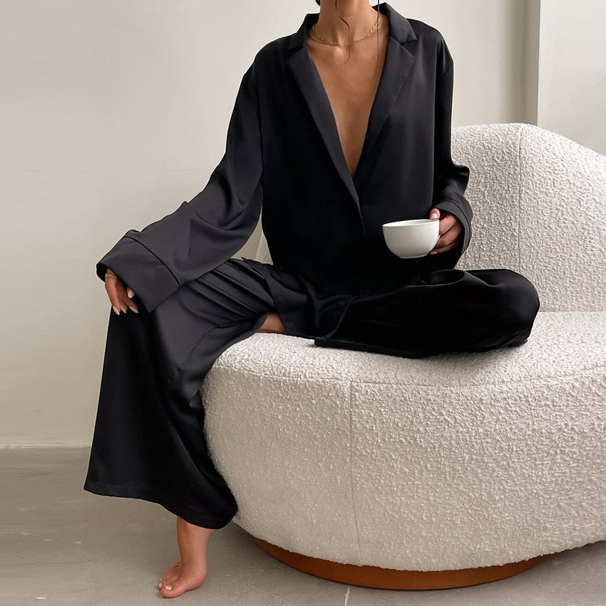 Oversized Satin Sleepwear