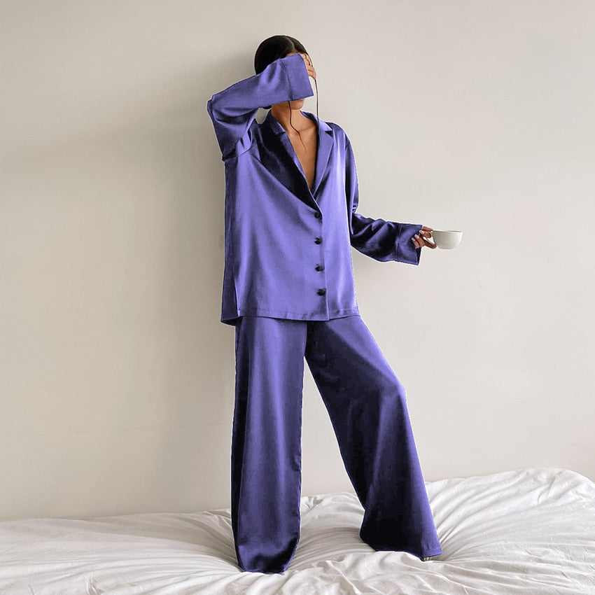 Oversized Satin Sleepwear