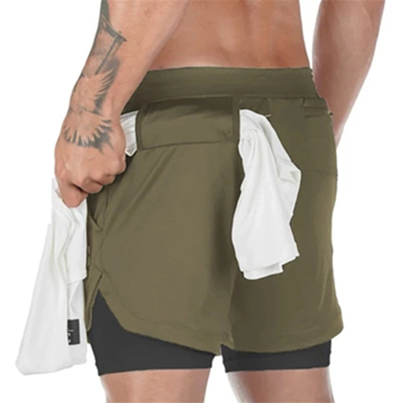 Camo Quick-Dry Running Shorts