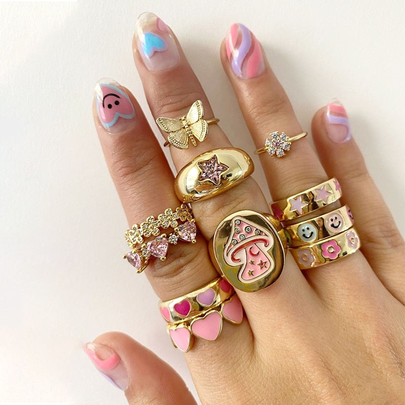 Korean-Style Harajuku Rings