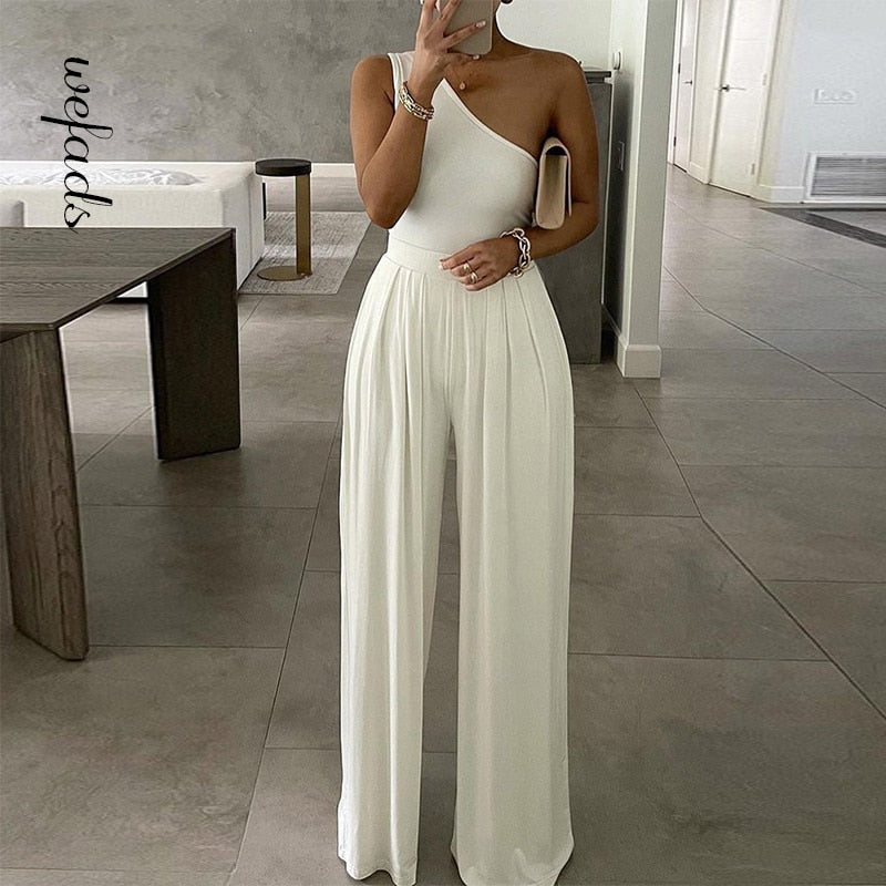One Shoulder Summer Jumpsuit