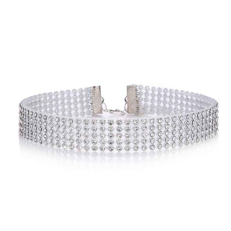 Crystal Rhinestone Choker