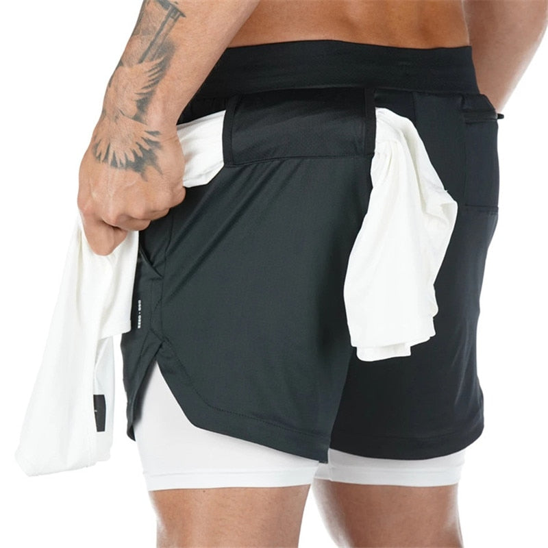 Camo Quick-Dry Running Shorts