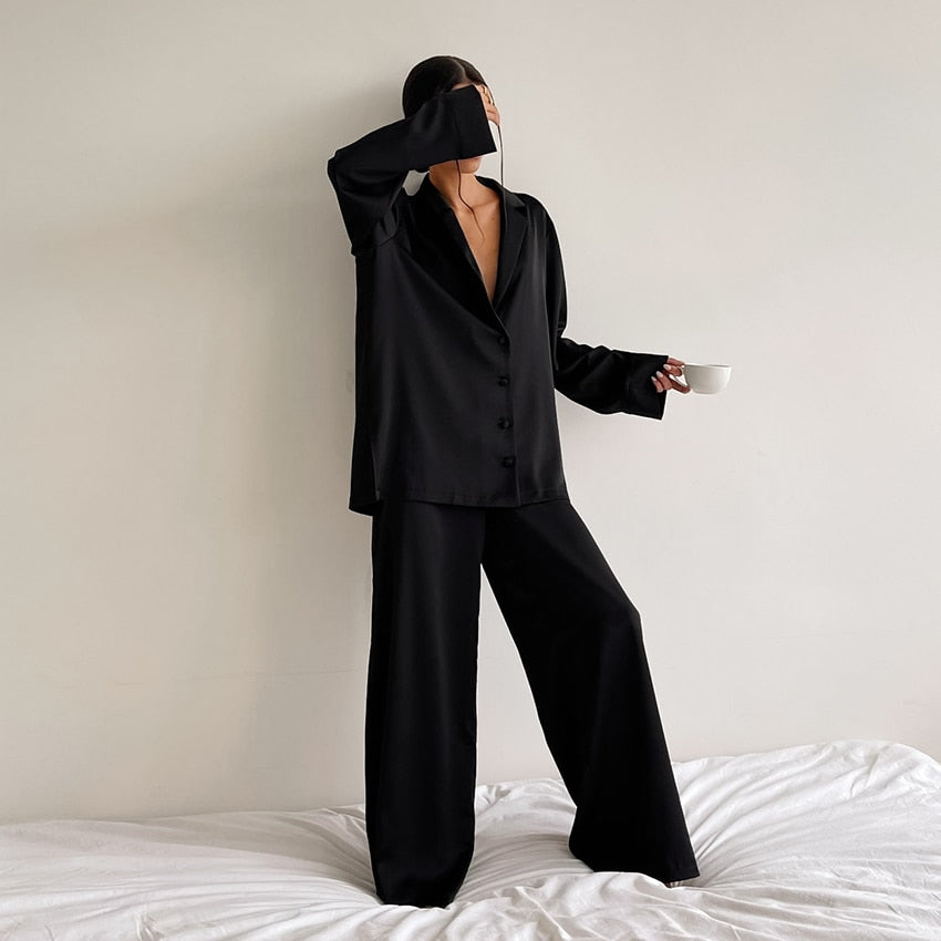 Oversized Satin Sleepwear