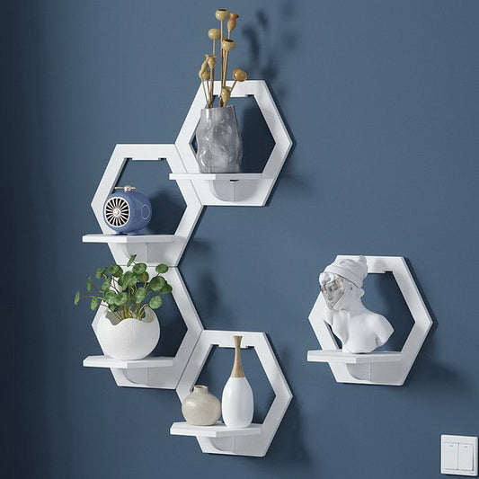 Hexagon Wall Shelf