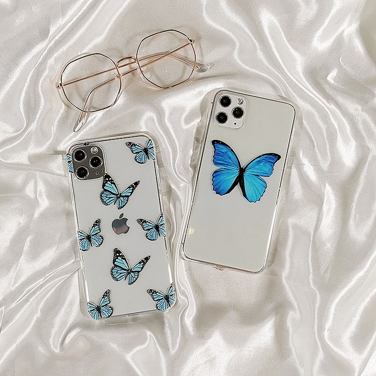 Blu Butterfly iPhone Case