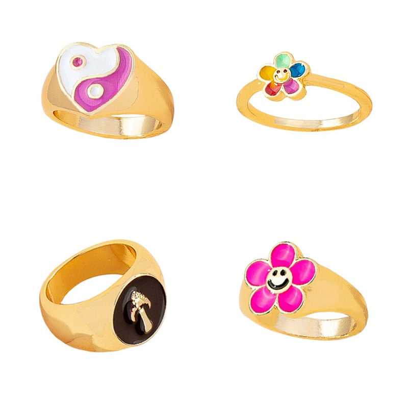 Korean-Style Harajuku Rings