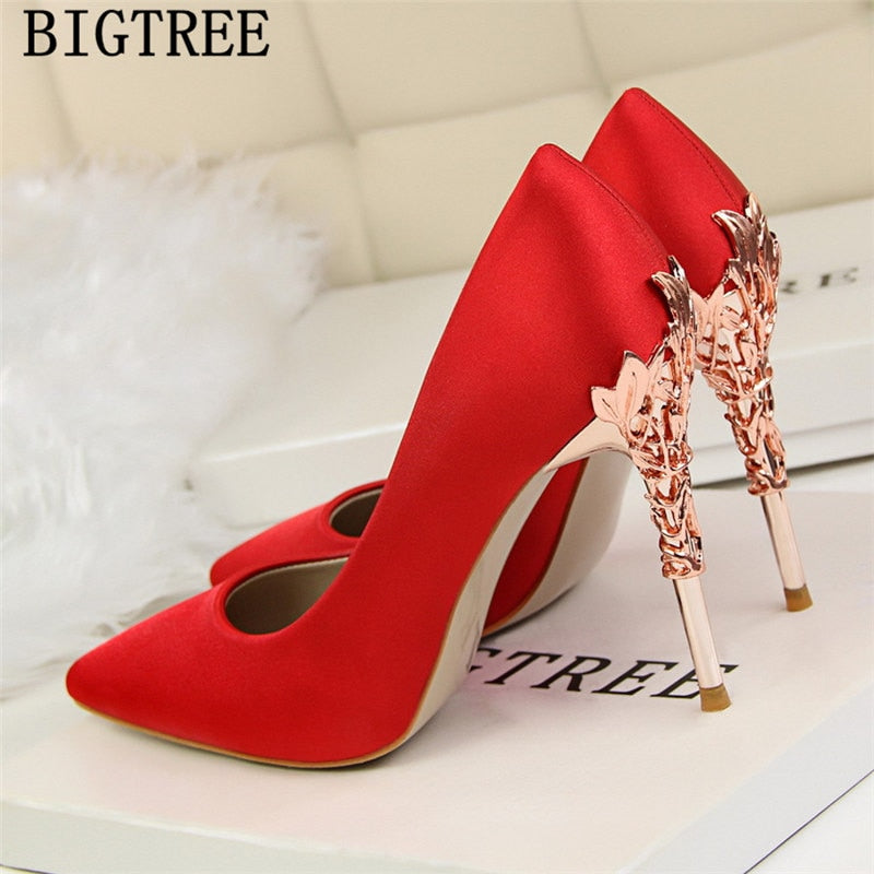 Floral Design High Heels