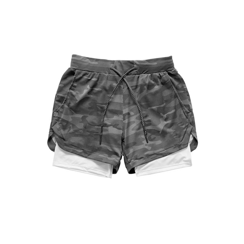 Camo Quick-Dry Running Shorts