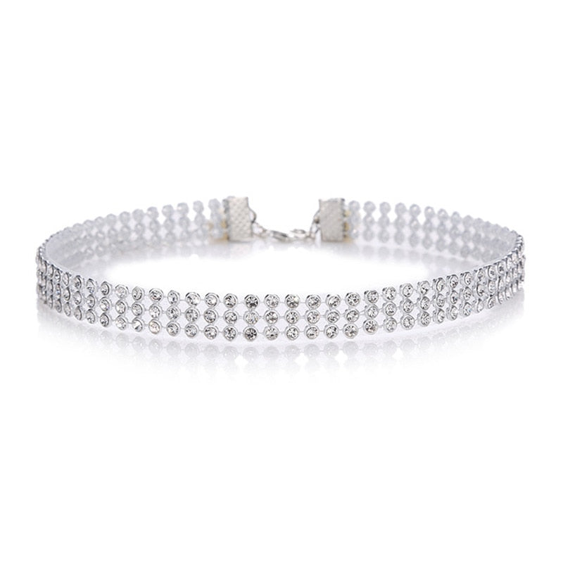 Crystal Rhinestone Choker