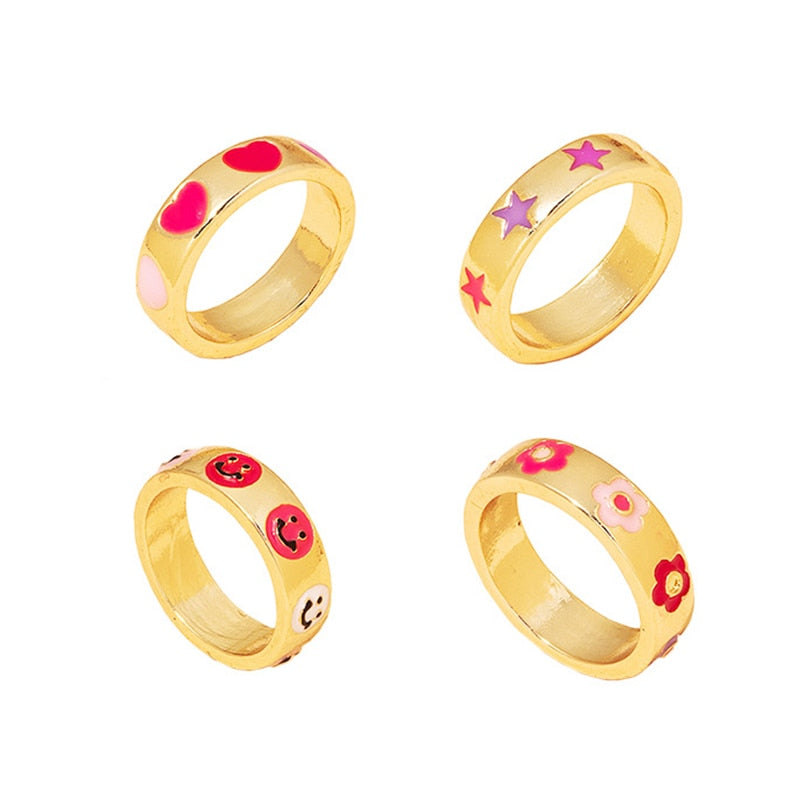 Korean-Style Harajuku Rings