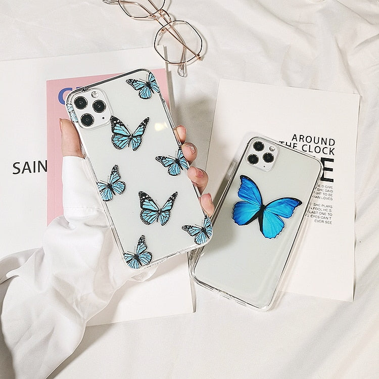 Blu Butterfly iPhone Case