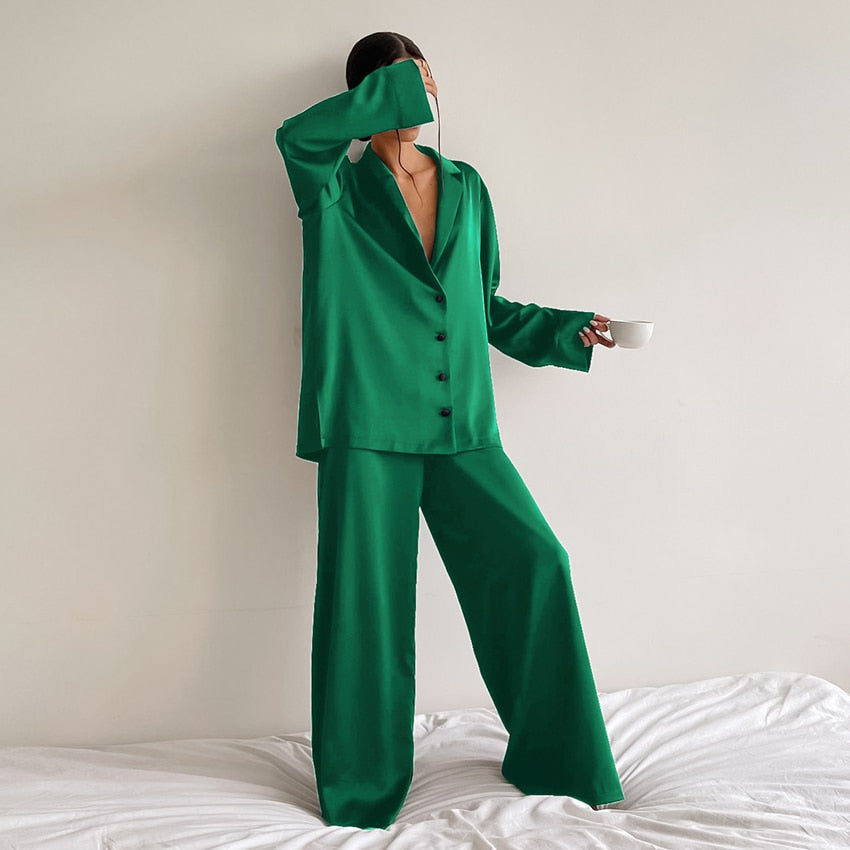 Oversized Satin Sleepwear