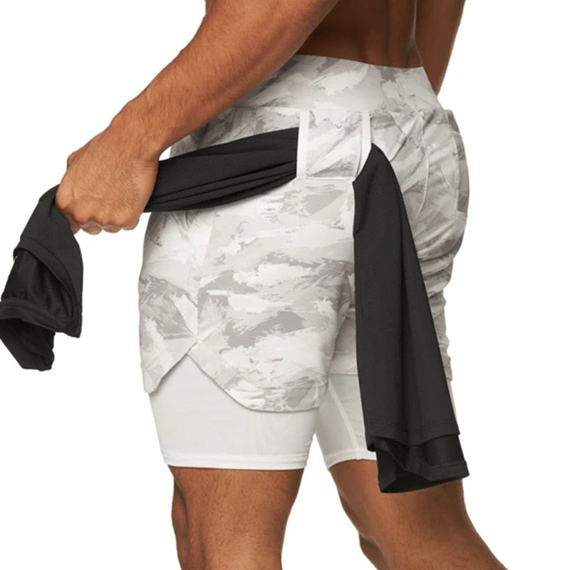 Camo Quick-Dry Running Shorts
