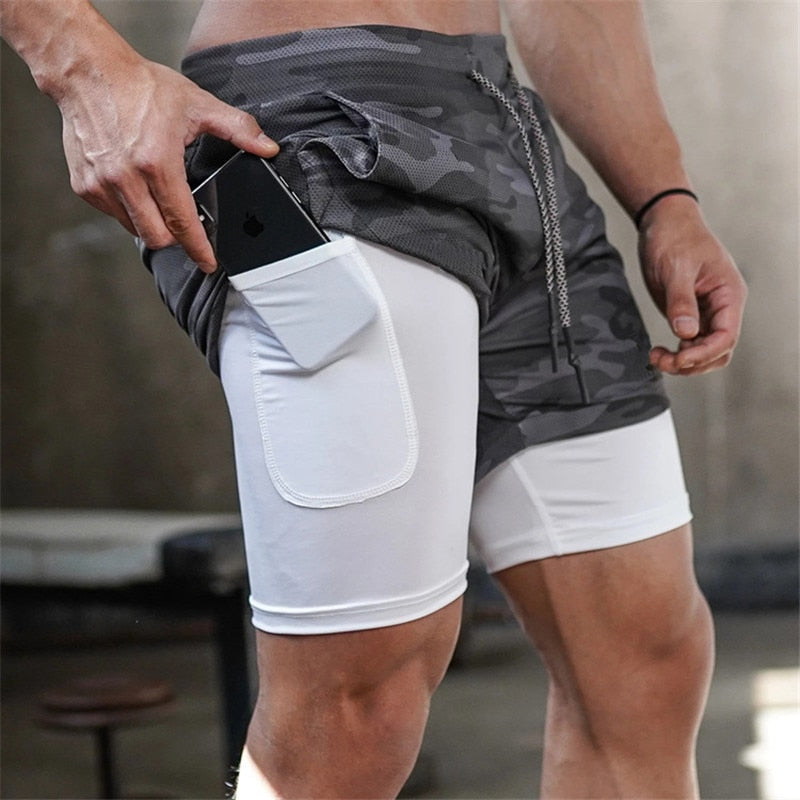 Camo Quick-Dry Running Shorts