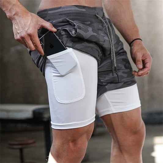Camo Quick-Dry Running Shorts