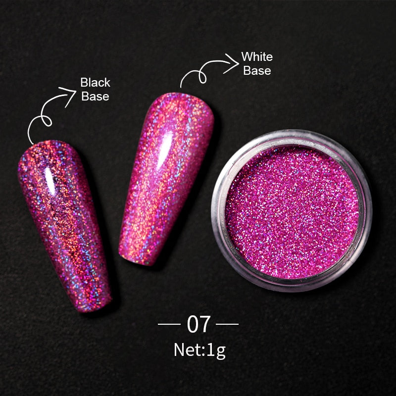 Holographic Nail Powders