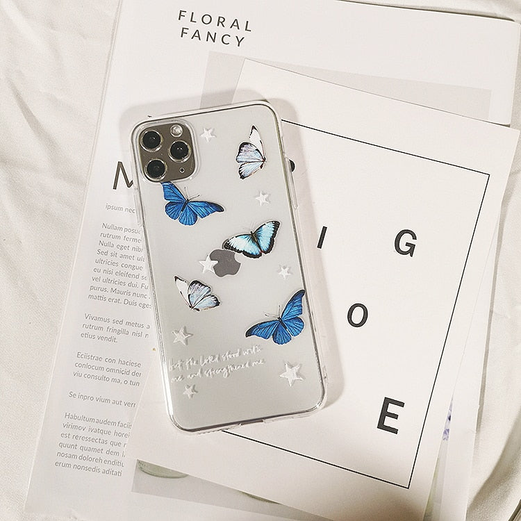 Blu Butterfly iPhone Case