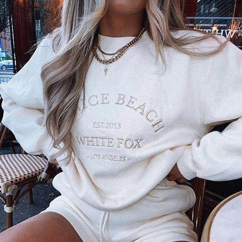 Letter Embroidered Sweater