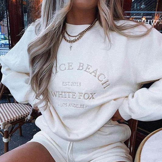 Letter Embroidered Sweater