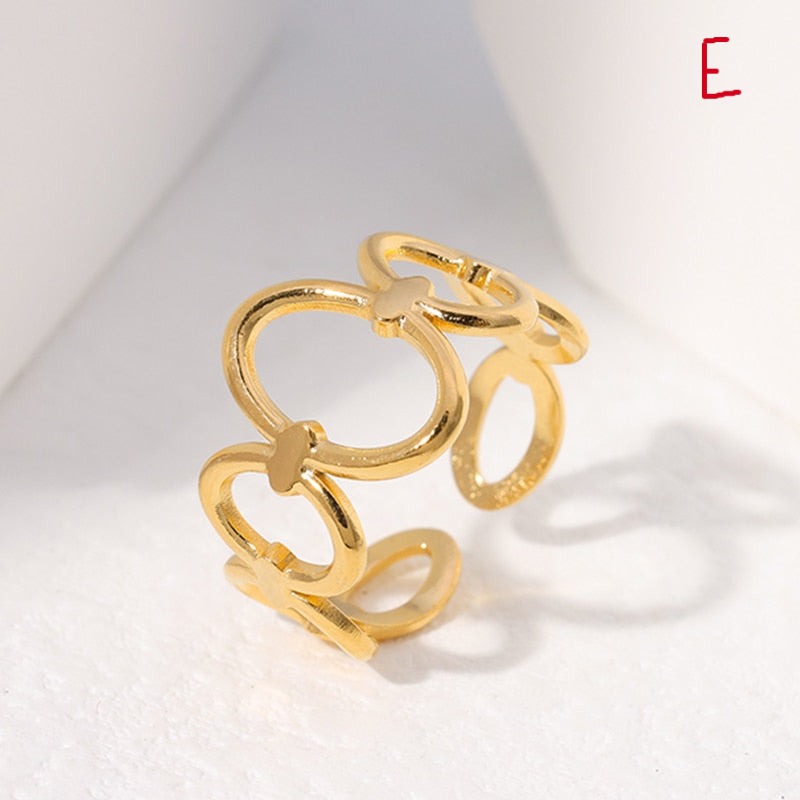 Trendy Stainless Steel Rings