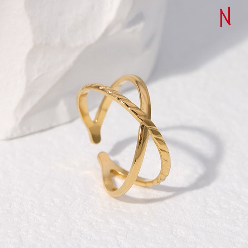 Trendy Stainless Steel Rings