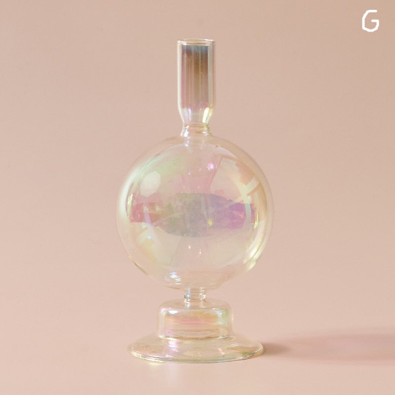 Iridescent Candle Holders