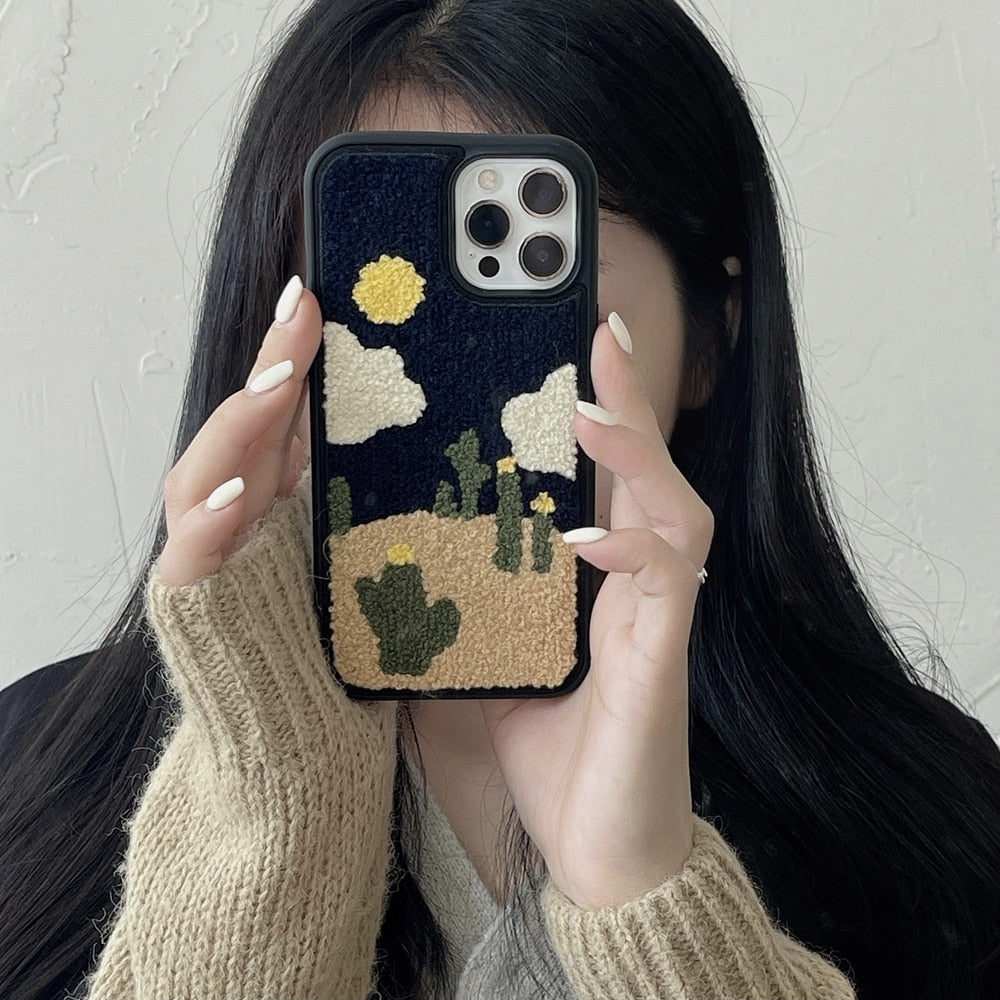Embroidery iPhone Case