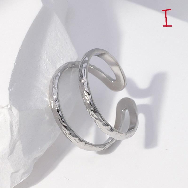 Trendy Stainless Steel Rings