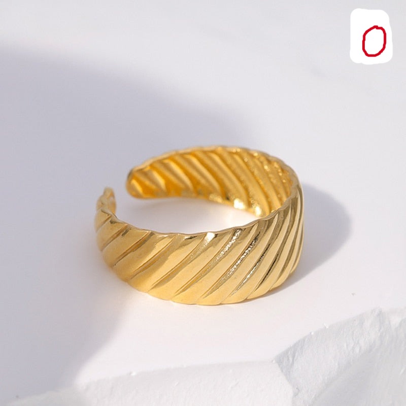 Trendy Stainless Steel Rings