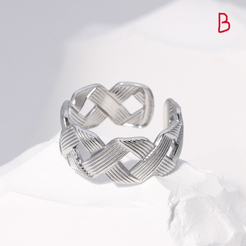Trendy Stainless Steel Rings