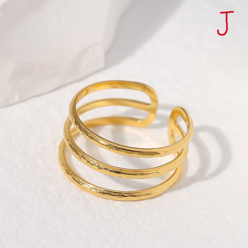 Trendy Stainless Steel Rings