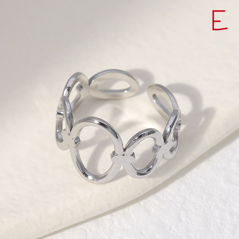 Trendy Stainless Steel Rings