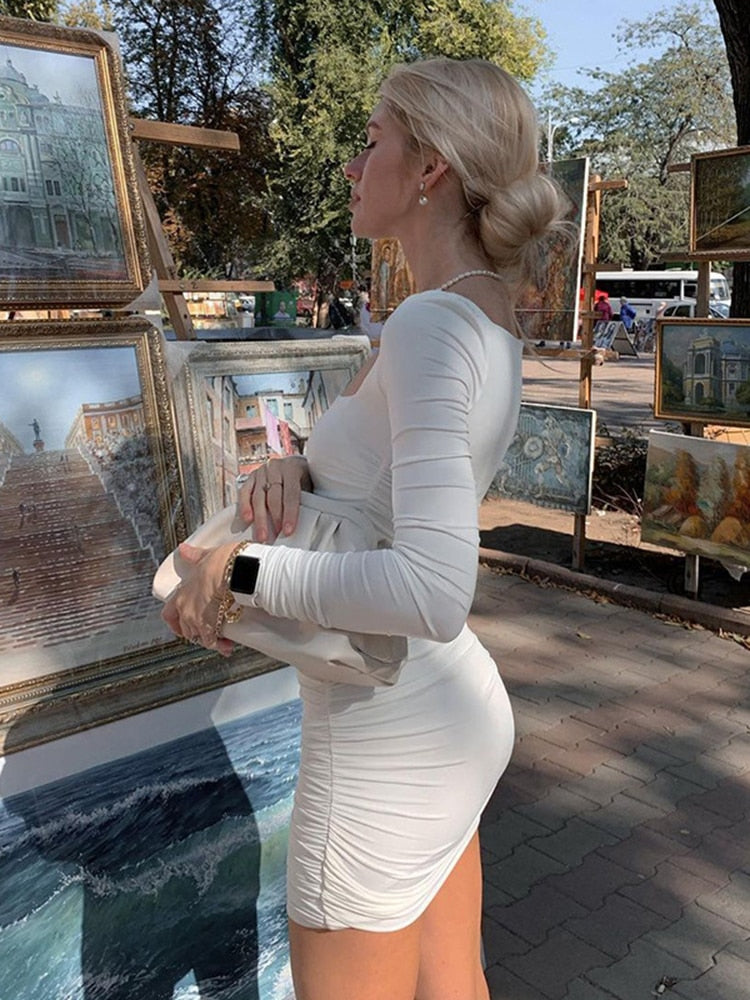 Jasmine Long Sleeved Mini Dress