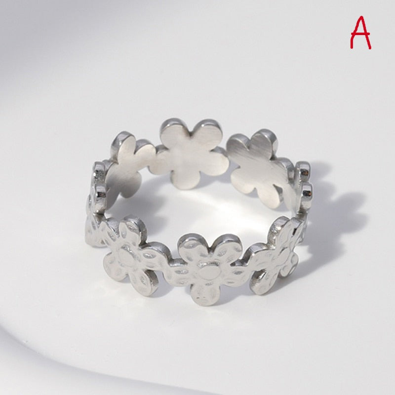 Trendy Stainless Steel Rings