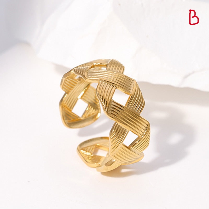 Trendy Stainless Steel Rings