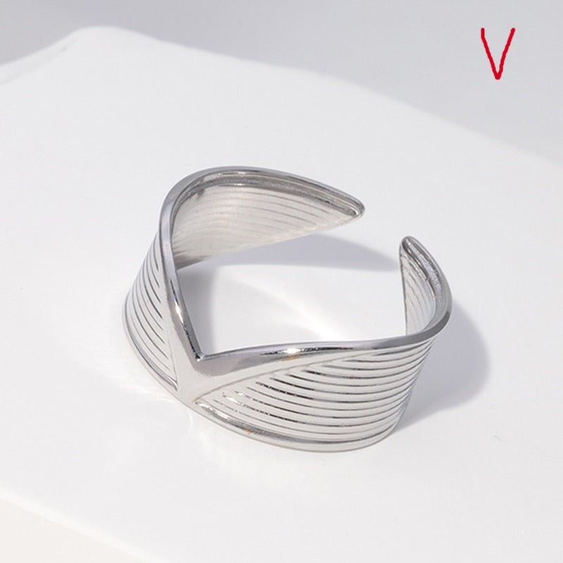 Trendy Stainless Steel Rings