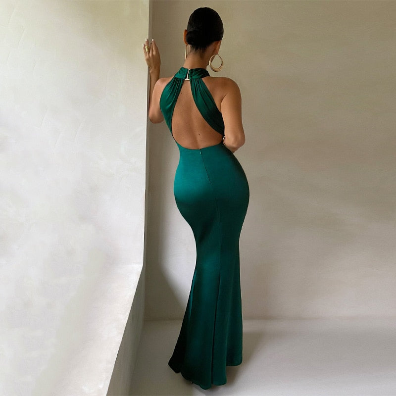 Bianca Backless Maxi Dress