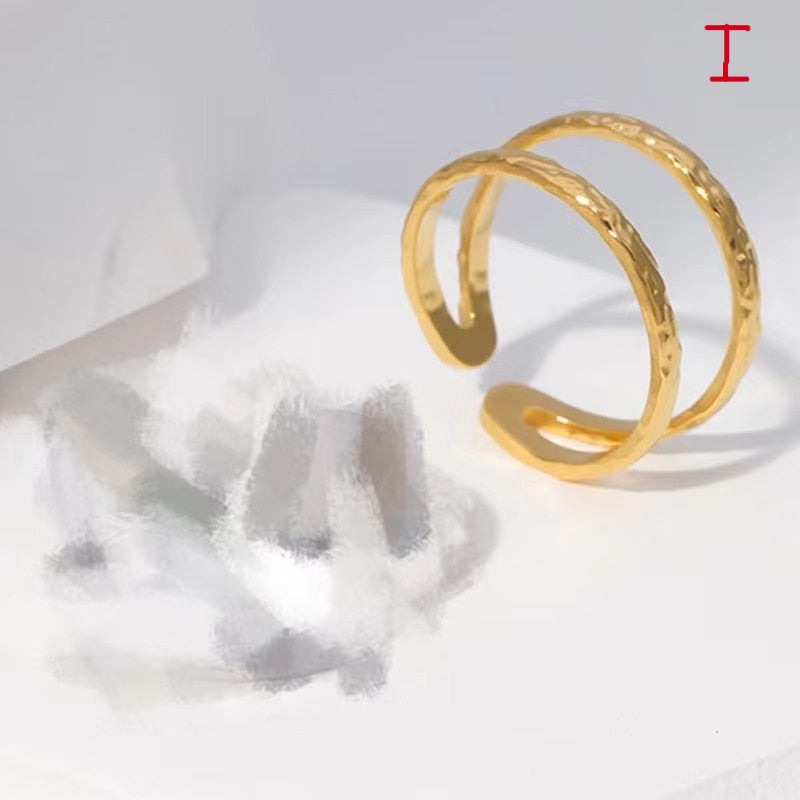 Trendy Stainless Steel Rings