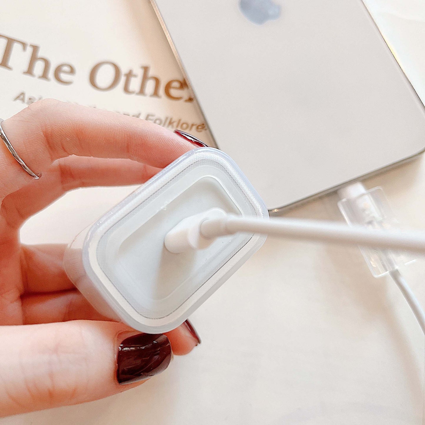 Pink love iPhone Cable Protector