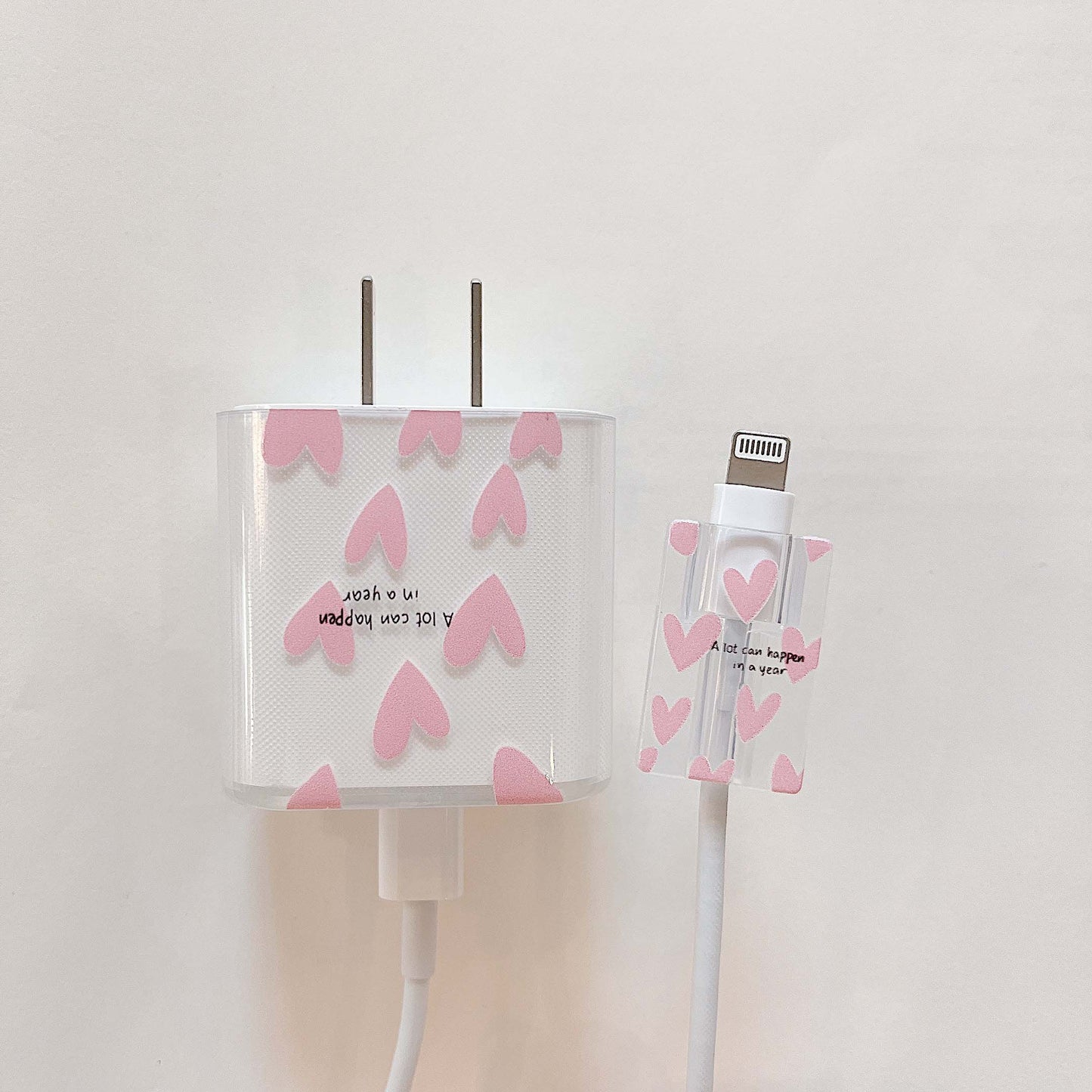 Pink love iPhone Cable Protector
