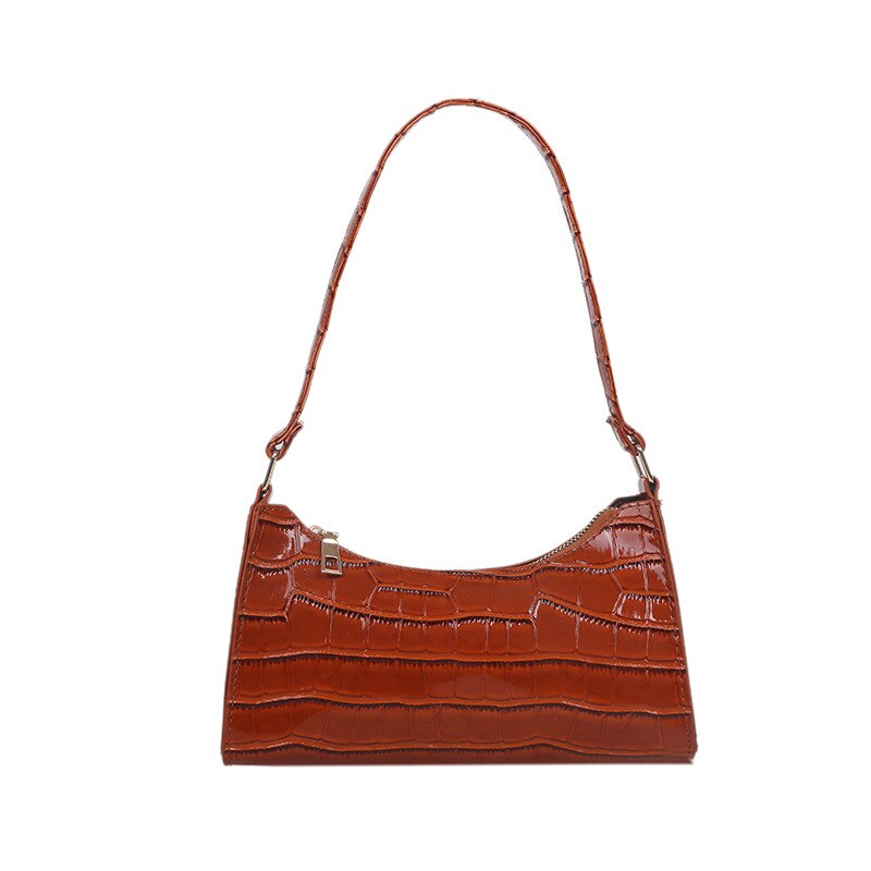 Crocodile Leather Shoulder Bag